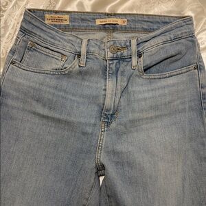 Levi's Premium Light Blue Denim high rise skinny